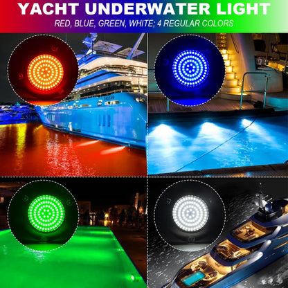 Ship / Yacht 10-30V 90LEDs Waterproof Stainless Steel Underwater Light (Blue Light) by buy2fix