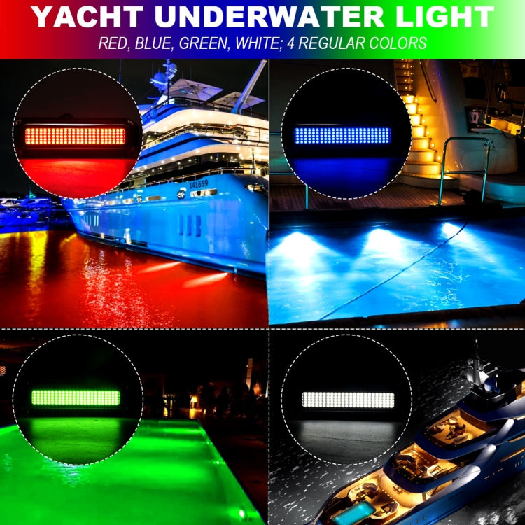 Ship / Yacht 10-30V 120LEDs Waterproof Stainless Steel Underwater Light (Red Light) by buy2fix
