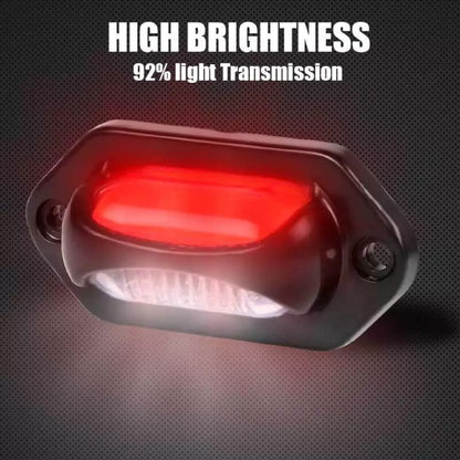 2pcs Car / Truck 12-24V 8LEDs Dual Color Side Marker Indicator Lights Bulb Lamp by buy2fix