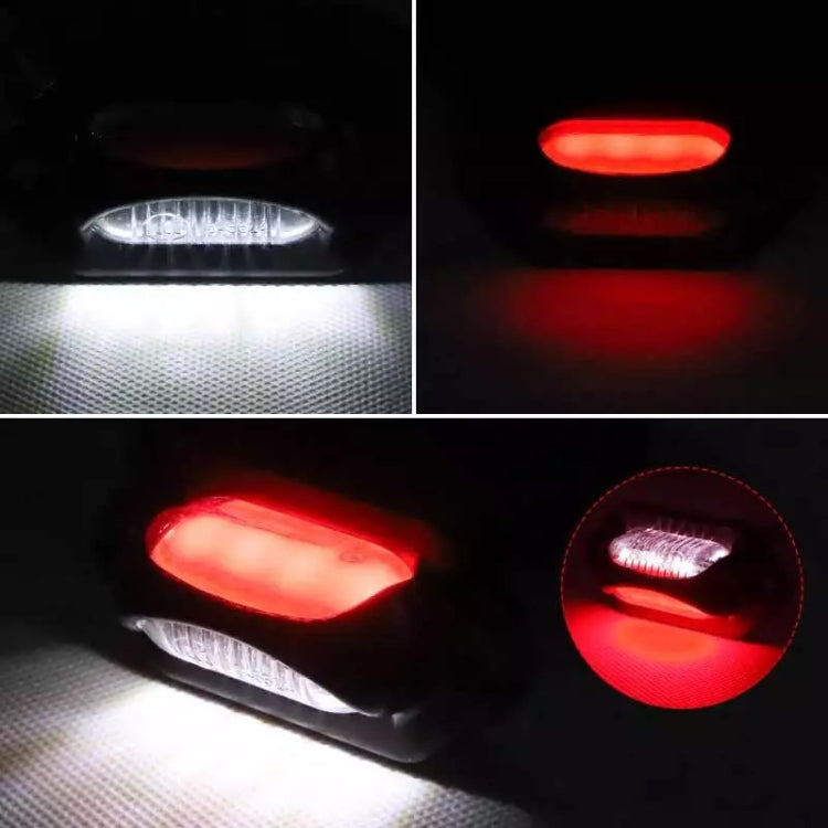 2pcs Car / Truck 12-24V 8LEDs Dual Color Side Marker Indicator Lights Bulb Lamp by buy2fix