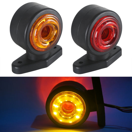 2pcs Car / Truck 12-30V 20LEDs Red Yellow Side Marker Indicator Lights Bulb Lamp by buy2fix