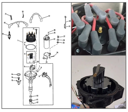 A8305 For Mercury Outboard Ignition System Distributor Cap Kit 805759Q3 by buy2fix