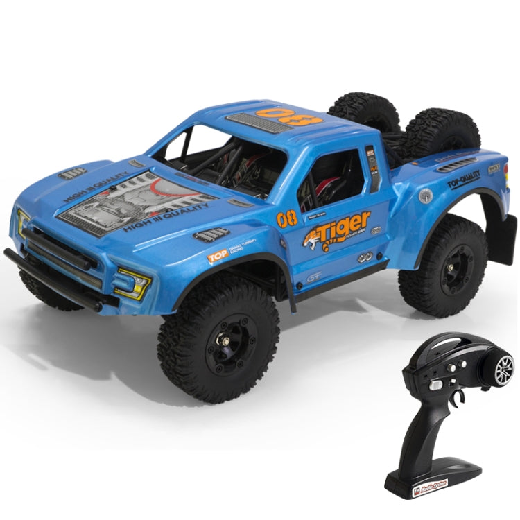 FY-08 Brushless Version 2.4G Remote Control Off-road Vehicle 1:12 Four-wheel Drive Short Truck High-speed Remote Control Car, EU Plug (Blue) - RC Cars by buy2fix | Online Shopping UK | buy2fix