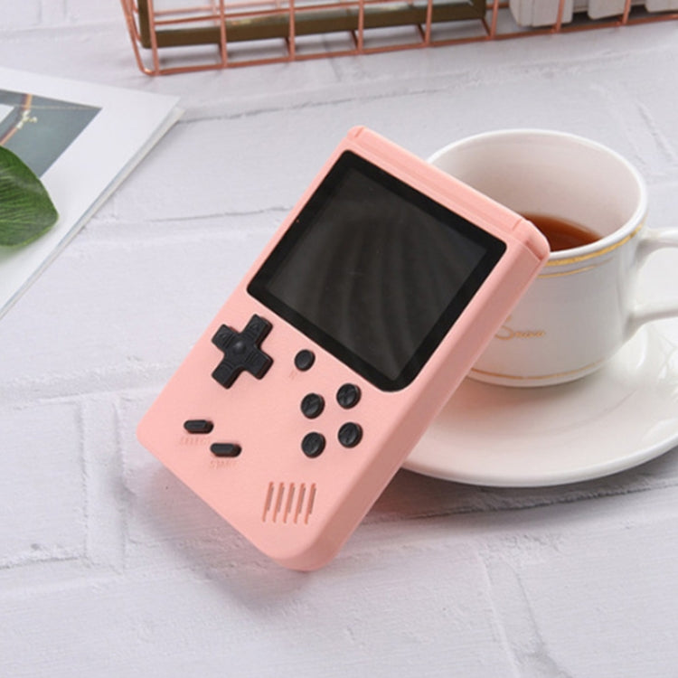 MK500 Macaron Mini Retro Classic Handheld Game Console for Kids Built-in 500 Games, Support AV Output(Pink) by buy2fix