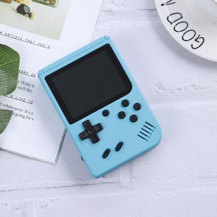 MK500 Macaron Mini Retro Classic Handheld Game Console for Kids Built-in 500 Games, Support AV Output(Blue) by buy2fix