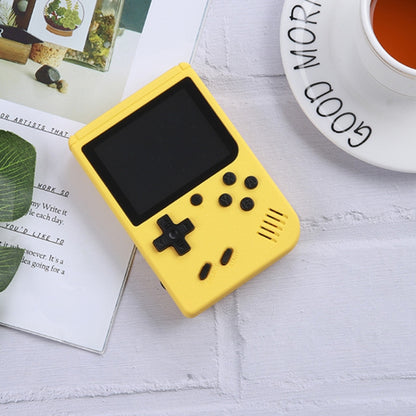 MK500 Macaron Mini Retro Classic Handheld Game Console for Kids Built-in 500 Games, Support AV Output(Yellow) by buy2fix