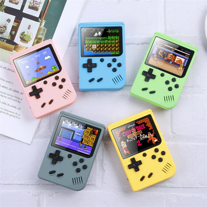 MK500 Macaron Mini Retro Classic Handheld Game Console for Kids Built-in 500 Games, Support AV Output(Grey) by buy2fix