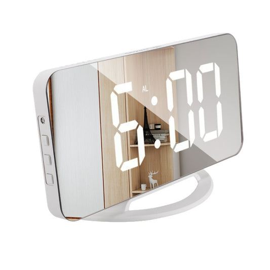 TS-8201-W Multifunctional LED Makeup Mirror Desk Clock Automatic Photosensitive Electronic Alarm (White) by buy2fix