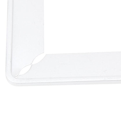2 PCS Simple and Beautiful Car License Plate Frame Holder Universal License Plate Holder Car Accessories(Silver) by buy2fix