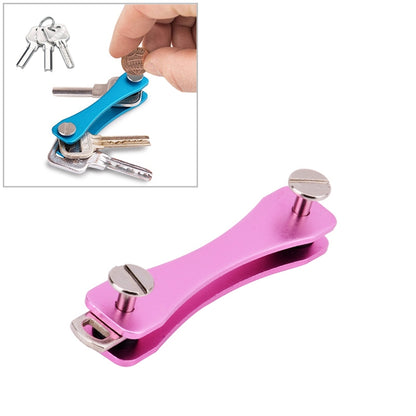 Portable Metal Key Storage Clip(Pink) - Retaining Clips by buy2fix | Online Shopping UK | buy2fix