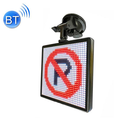 32x32 Pixel Full Color Wireless Bluetooth APP Control Emoticon Smile Faces LED Car Sign LED Display Lighting Board - Car Monitor by buy2fix | Online Shopping UK | buy2fix