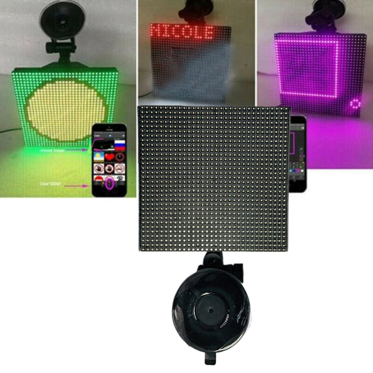32x32 Pixel Full Color Wireless Bluetooth APP Control Emoticon Smile Faces LED Car Sign LED Display Lighting Board - Car Monitor by buy2fix | Online Shopping UK | buy2fix