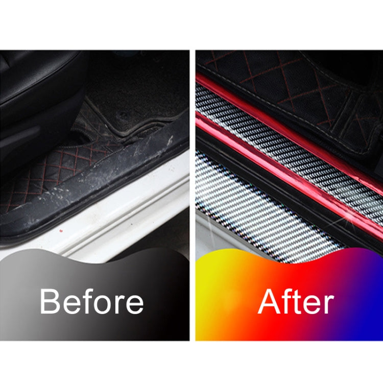 Universal Electroplate Carbon Fibre Car Door Threshold Decoration Strip Decorative Sticker, Size : 3CM x 2M(Gold) by buy2fix