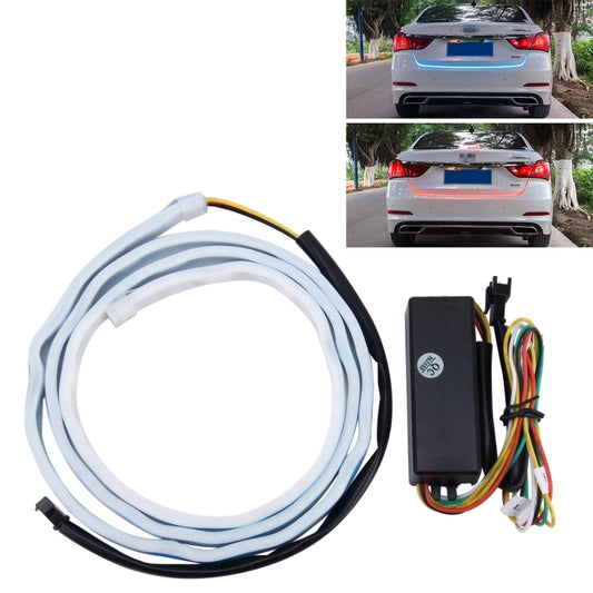 1.5m Car Auto Waterproof Universal Four Color Rear Flowing Light Tail Box Lights with Tail Light Controller, Ice Blue Light Driving Light, White Light Reversing Light, Red Light Brake Light, Yellow Light Turn Signal Light, LED Lamp Strip Tail Decoration by buy2fix