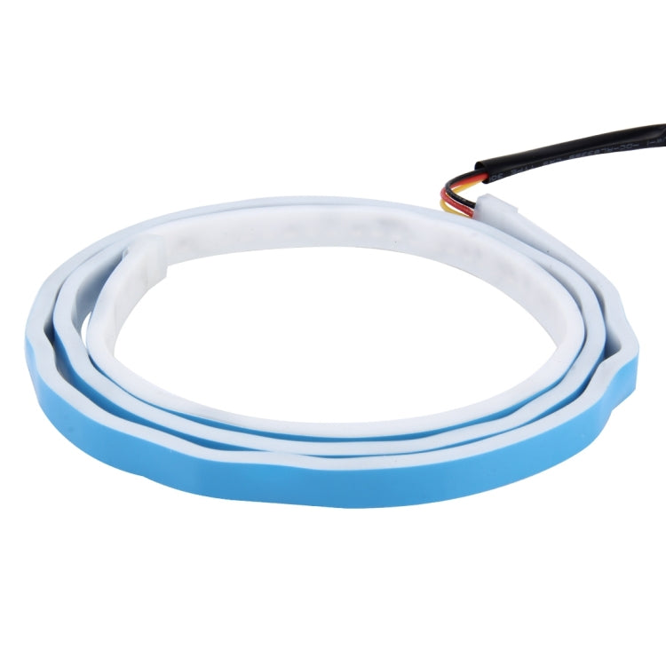 1.5m Car Auto Waterproof Universal Four Color Rear Flowing Light Tail Box Lights with Tail Light Controller, Ice Blue Light Driving Light, White Light Reversing Light, Red Light Brake Light, Yellow Light Turn Signal Light, LED Lamp Strip Tail Decoration by buy2fix