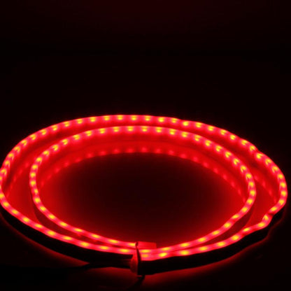 1.5m Car Auto Waterproof Universal Four Color Rear Flowing Light Tail Box Lights with Tail Light Controller, Ice Blue Light Driving Light, White Light Reversing Light, Red Light Brake Light, Yellow Light Turn Signal Light, LED Lamp Strip Tail Decoration by buy2fix