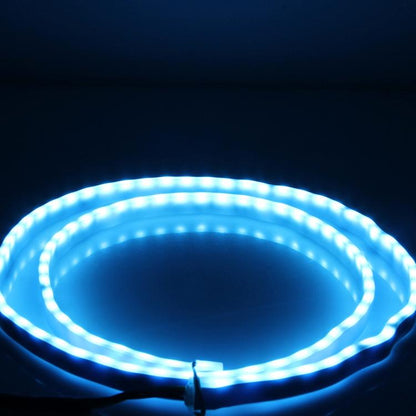 1.5m Car Auto Waterproof Universal Four Color Rear Flowing Light Tail Box Lights with Tail Light Controller, Ice Blue Light Driving Light, White Light Reversing Light, Red Light Brake Light, Yellow Light Turn Signal Light, LED Lamp Strip Tail Decoration by buy2fix