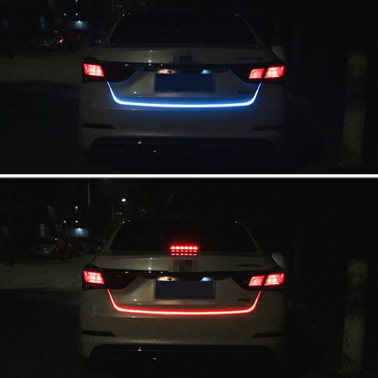 1.5m Car Auto Waterproof Universal Four Color Rear Flowing Light Tail Box Lights with Tail Light Controller, Ice Blue Light Driving Light, White Light Reversing Light, Red Light Brake Light, Yellow Light Turn Signal Light, LED Lamp Strip Tail Decoration by buy2fix