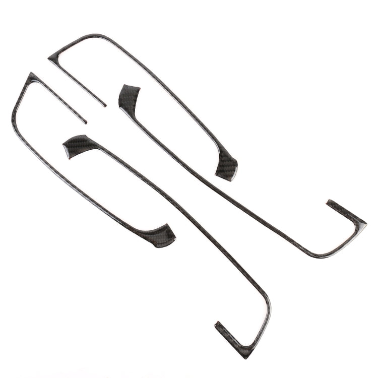 4 PCS Car Carbon Fiber Door Button Decorative Frame for Audi A3 2014-2018 by buy2fix