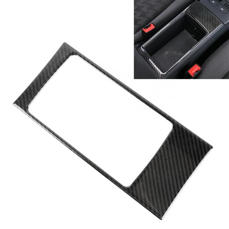 Car Carbon Fiber Storage Box Decorative Panel for Audi A3 2014-2018 by buy2fix