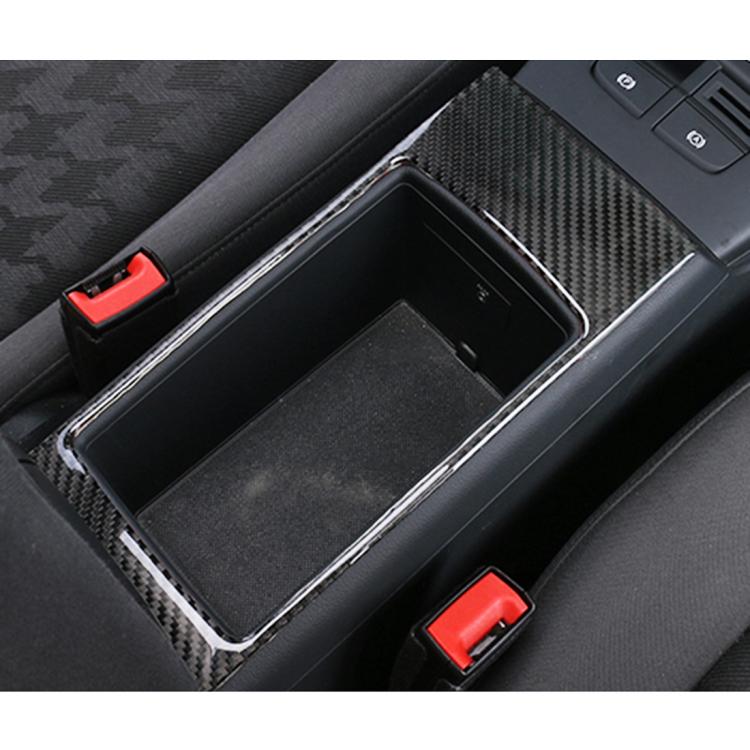 Car Carbon Fiber Storage Box Decorative Panel for Audi A3 2014-2018 by buy2fix