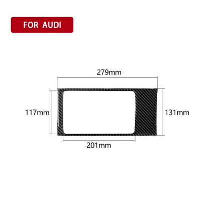 Car Carbon Fiber Storage Box Decorative Panel for Audi A3 2014-2018 by buy2fix