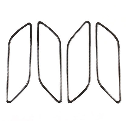4 PCS Car Carbon Fiber Inner Armrest Decorative Frame for Audi A3 2014-2018 by buy2fix