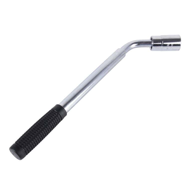Telescoping Wheel Lug Wrench with Reversible 17mm & 19mm, 21mm & 23mm Socket Adapters And Extended Nonslip Handle from 14.4 inch to 20.5 inch by buy2fix