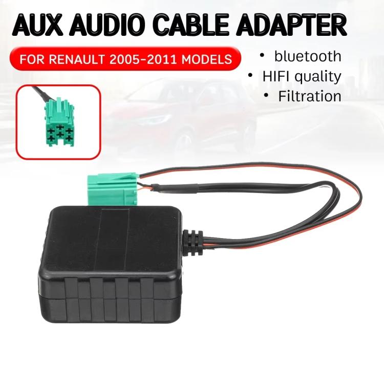 Car Wireless Bluetooth Module AUX Audio Adapter Cable for Renault by buy2fix