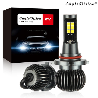 2 PCS EV15 9005 / 9006 DC9-32V / 6W / IP67 Car LED Double Color Fog Light, Cold White Light + Amber Light - Fog / Driving Lights by buy2fix | Online Shopping UK | buy2fix