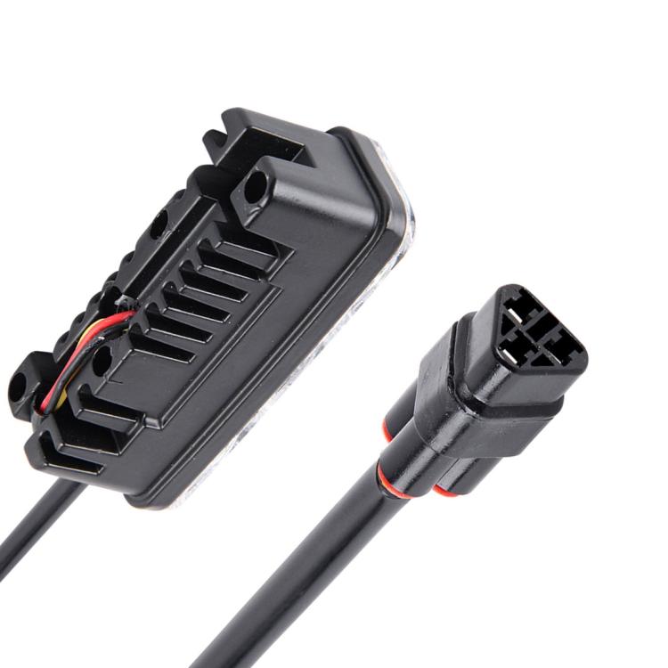 2 PCS DC 12V 6W 400 LM 6000K Tri Circular Car DRL&Turn Light(White Light + Yellow Light), Cable Length: 50cm by buy2fix