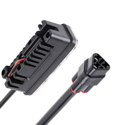 2 PCS DC 12V 6W 400 LM 6000K Tri Circular Car DRL&Turn Light(White Light + Yellow Light), Cable Length: 50cm by buy2fix