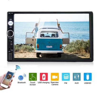 7010B HD 2 Din 7 inch Car Bluetooth Radio Receiver MP5 Player, Support FM & USB & TF Card by buy2fix