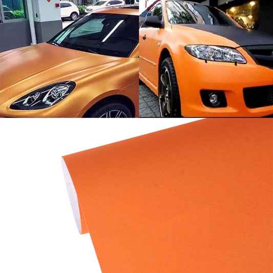 7.5m * 0.5m Grind Arenaceous Auto Car Sticker Pearl Frosted Flashing Body Changing Color Film for Car Modification and Decoration(Orange) - Auto Film by buy2fix | Online Shopping UK | buy2fix