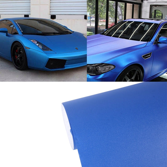 7.5m * 0.5m Grind Arenaceous Auto Car Sticker Pearl Frosted Flashing Body Changing Color Film for Car Modification and Decoration(Blue) - Auto Film by buy2fix | Online Shopping UK | buy2fix