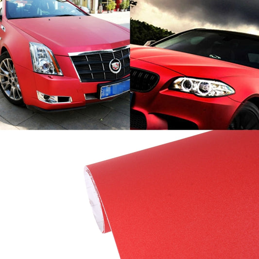 7.5m * 0.5m Grind Arenaceous Auto Car Sticker Pearl Frosted Flashing Body Changing Color Film for Car Modification and Decoration(Red) - Auto Film by buy2fix | Online Shopping UK | buy2fix