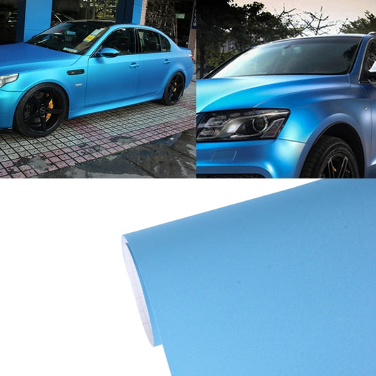 7.5m * 0.5m Grind Arenaceous Auto Car Sticker Pearl Frosted Flashing Body Changing Color Film for Car Modification and Decoration(Baby Blue) - Auto Film by buy2fix | Online Shopping UK | buy2fix