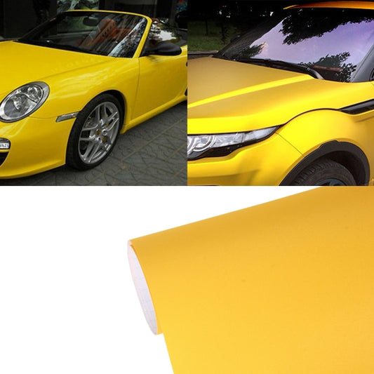 7.5m * 0.5m Grind Arenaceous Auto Car Sticker Pearl Frosted Flashing Body Changing Color Film for Car Modification and Decoration(Yellow) - Auto Film by buy2fix | Online Shopping UK | buy2fix