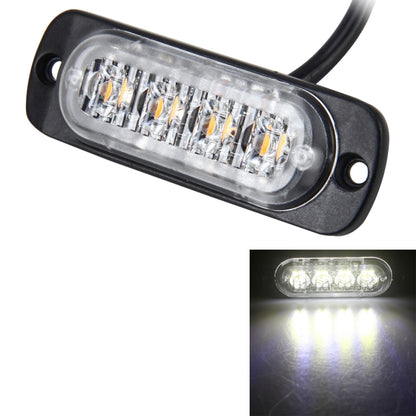 DC 12V-24V 2W 4LEDs SMD-2835 Lamps 17 Flash Patterns 3 Lines Car Flash Lamp Waterproof Car Truck Emergency Strobe Flash Warning Light, Cable Length: 90cm by buy2fix