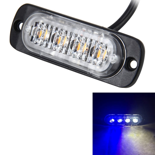 DC 12V-24V 2W 4LEDs SMD-2835 Lamps 17 Flash Patterns 3 Lines Car Flash Lamp Waterproof Car Truck Emergency Strobe Flash Warning Light, Cable Length: 90cm by buy2fix