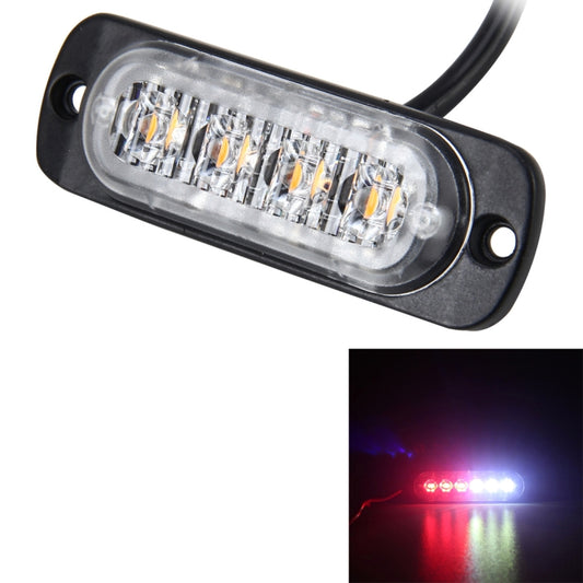 DC 12V-24V 2W 4LEDs SMD-2835 Lamps 17 Flash Patterns 3 Lines Car Flash Lamp Waterproof Car Truck Emergency Strobe Flash Warning Light, Cable Length: 90cm by buy2fix
