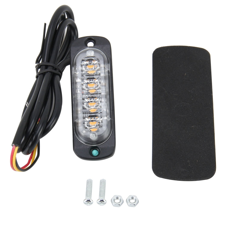 DC 12V-24V 2W 4LEDs SMD-2835 Lamps 17 Flash Patterns 3 Lines Car Flash Lamp Waterproof Car Truck Emergency Strobe Flash Warning Light, Cable Length: 90cm by buy2fix