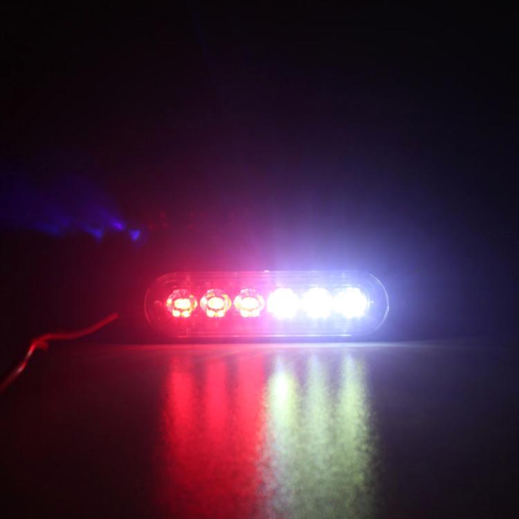 DC 12V-24V 2W 4LEDs SMD-2835 Lamps 17 Flash Patterns 3 Lines Car Flash Lamp Waterproof Car Truck Emergency Strobe Flash Warning Light, Cable Length: 90cm by buy2fix