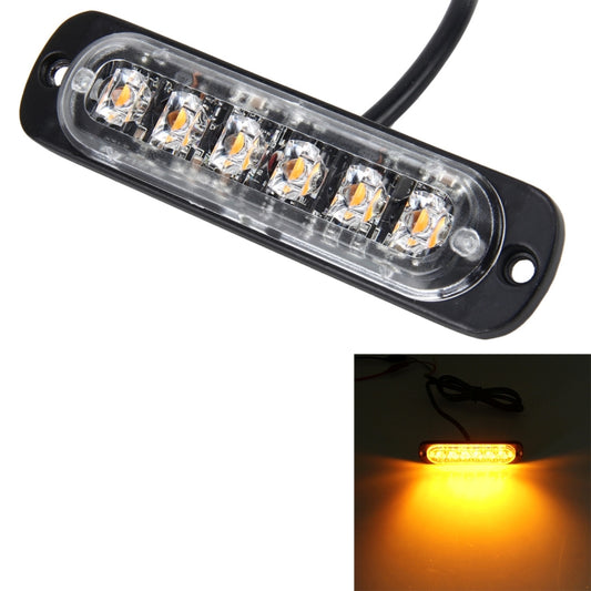 DC 12V-24V 2W 6LEDs SMD-2835 Lamps 17 Flash Patterns 3 Lines Car Flash Lamp Waterproof Car Truck Emergency Strobe Flash Warning Light, Cable Length: 90cm by buy2fix