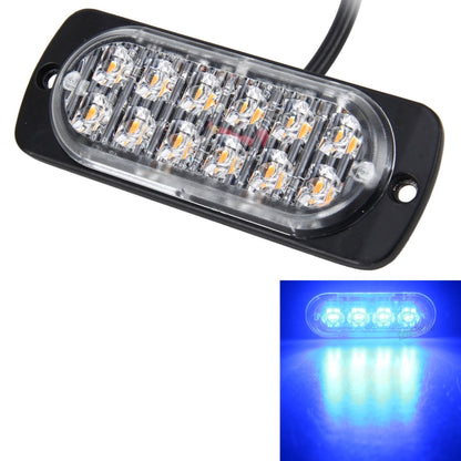 DC 12V-24V 2W 12LEDs SMD-2835 Lamps 17 Flash Patterns 3 Lines Car Flash Lamp Waterproof Car Truck Emergency Strobe Flash Warning Light, Cable Length: 90cm by buy2fix