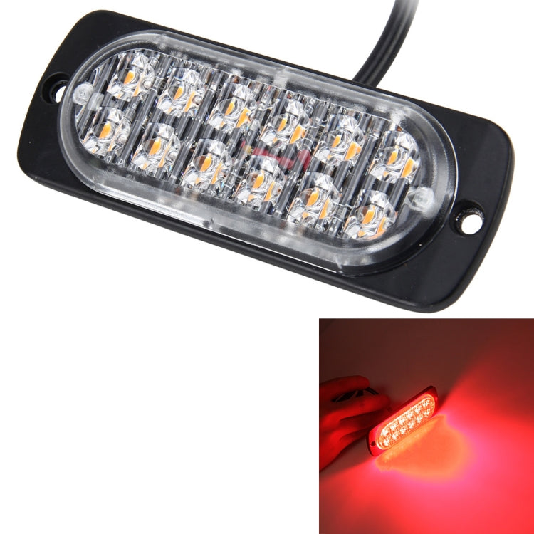 DC 12V-24V 2W 12LEDs SMD-2835 Lamps 17 Flash Patterns 3 Lines Car Flash Lamp Waterproof Car Truck Emergency Strobe Flash Warning Light, Cable Length: 90cm by buy2fix