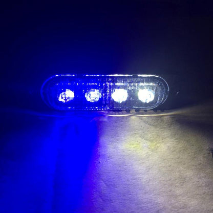 DC 12V-24V 2W 12LEDs SMD-2835 Lamps 17 Flash Patterns 3 Lines Car Flash Lamp Waterproof Car Truck Emergency Strobe Flash Warning Light, Cable Length: 90cm by buy2fix