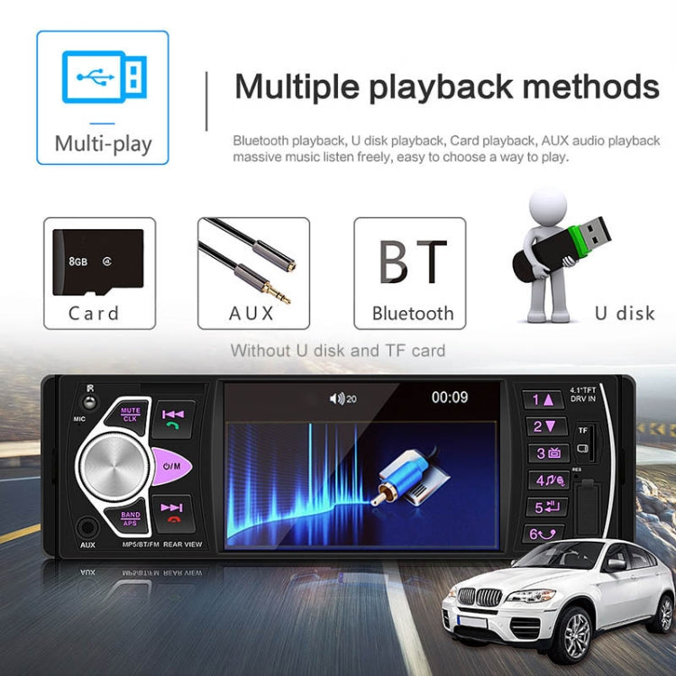 SWM-4022D HD 4.1 inch 12V Universal Car Radio Receiver MP5 Player, Support FM & Bluetooth & TF Card with Remote Control by buy2fix