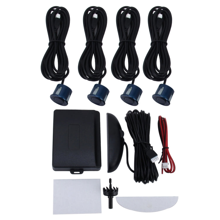 Car Buzzer Reverse Backup Radar System - Premium Quality 4 Parking Sensors Car Reverse Backup Radar System with LCD Display(Dark Blue) by buy2fix