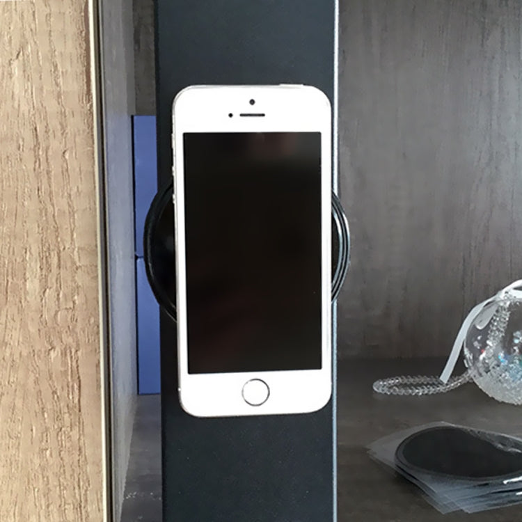 Car Auto Round Soft Rubber Dashboard Anti-slip Pad Mat for Phone / GPS/ MP4/ MP3, Diameter: 8cm(Black) by buy2fix